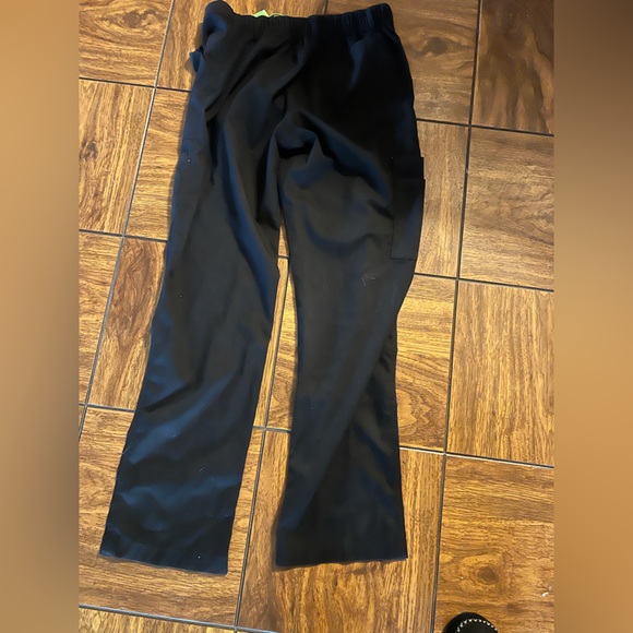 Landau Black Cargo Pants with Green Details - Picture 3 of 3